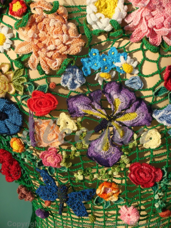 Ergahandmade Crochet Flower (Colorful Crochet Top With Flowers