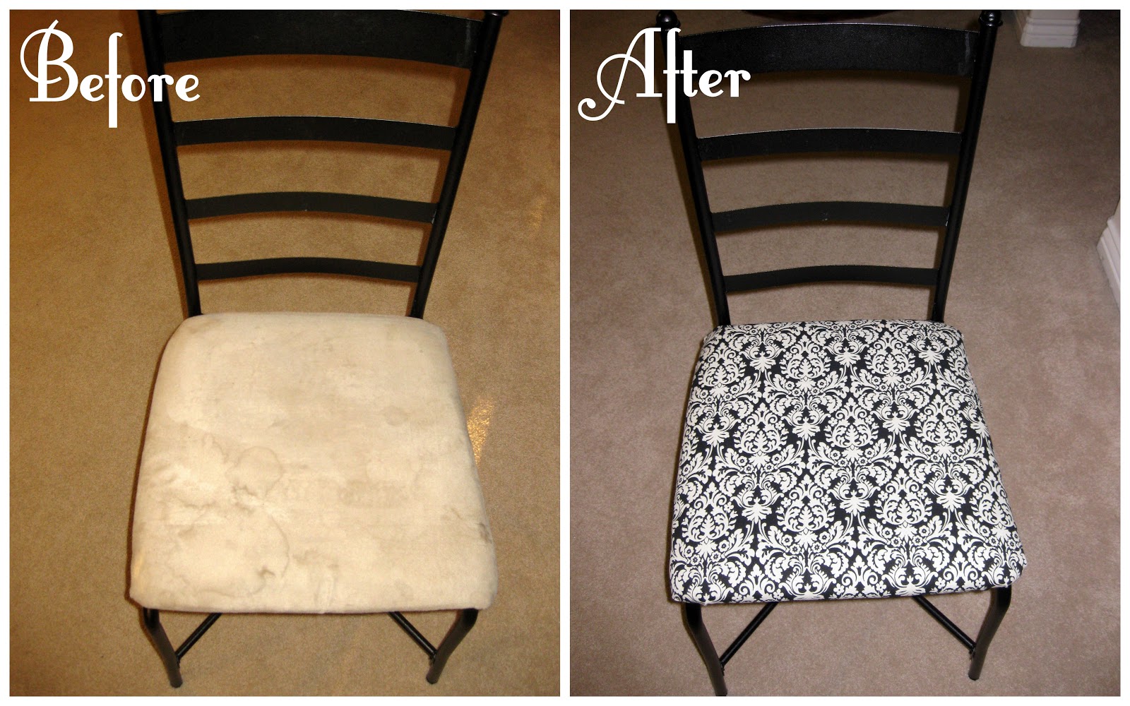 All Things Bright and Beautiful DIY Kitchen Chairs