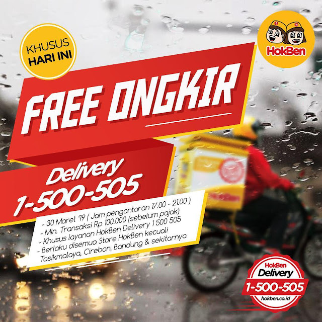 #Hokben - #Promo Free Ongkir Min Belanja 100K Pakai Hokben Delivery (30 Maret 2019) #Hokben - #Promo Free Ongkir Min Belanja 100K Pakai Hokben Delivery (30 Maret 2019)