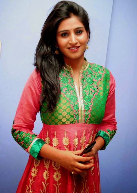 TV Actress Varshini Sounderajan Latest Pics In Red Dress 9