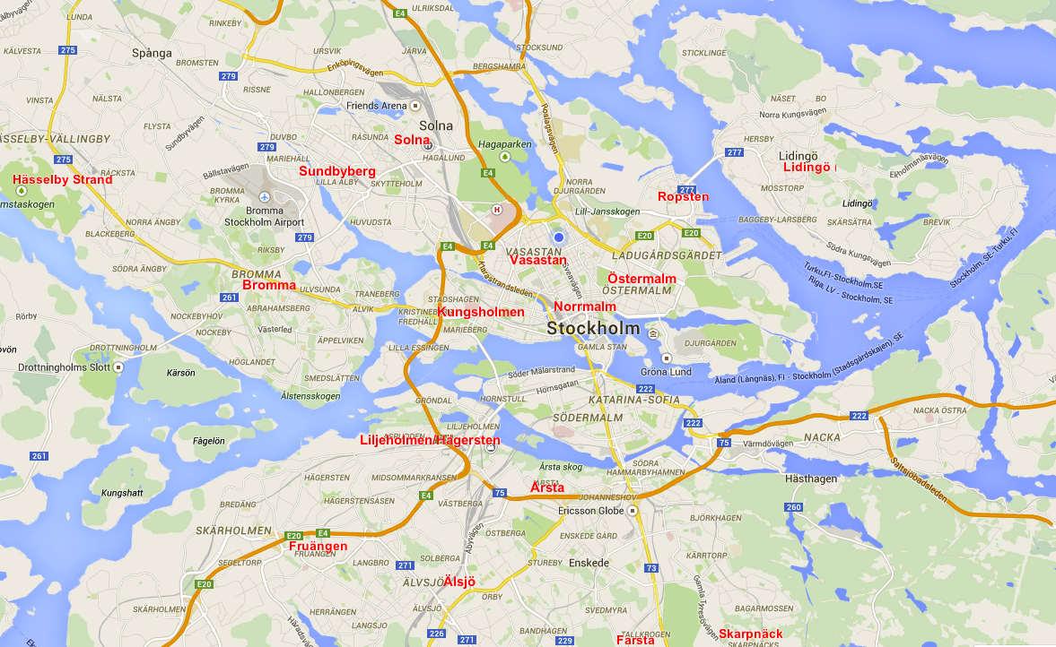 Where to live in Stockholm
