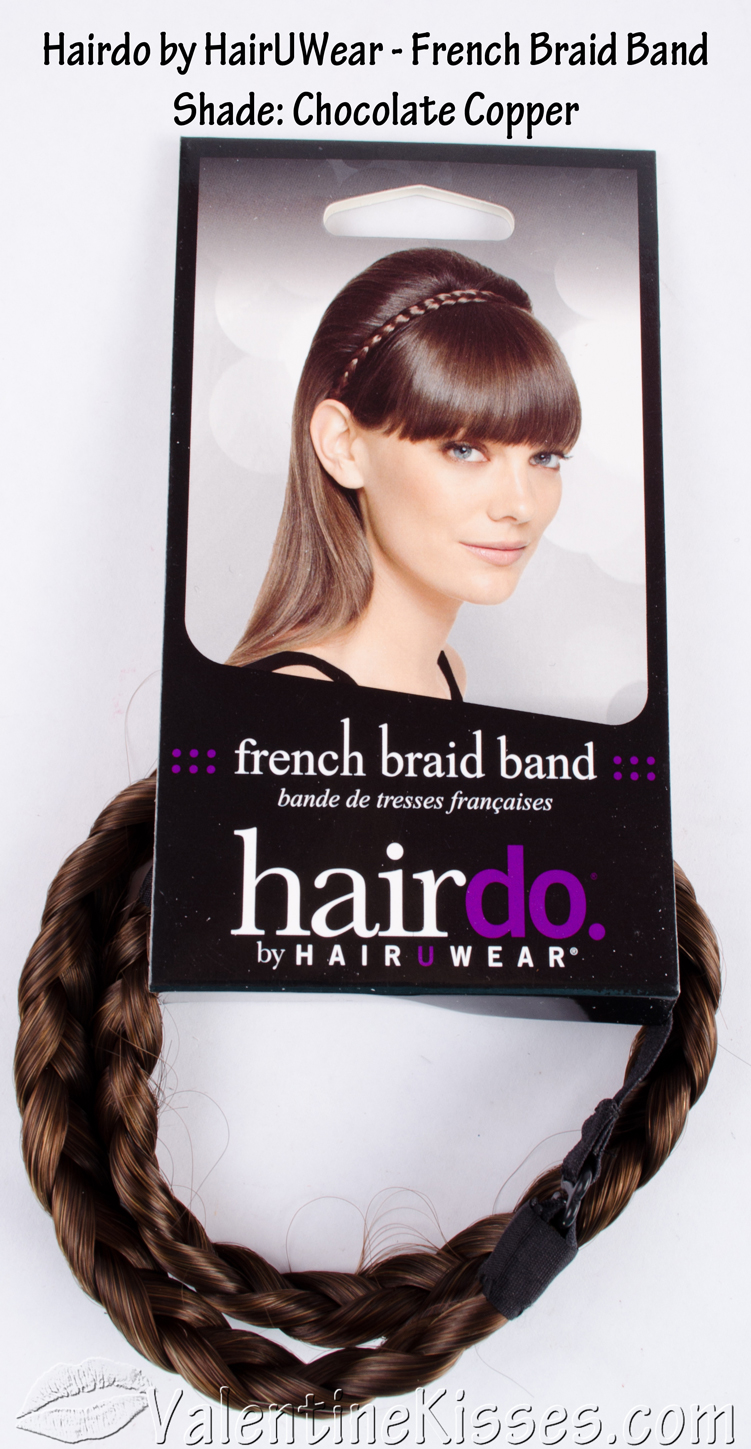 Valentine Kisses Hairdo by HairUWear ClipIn Bang & French Braid Band