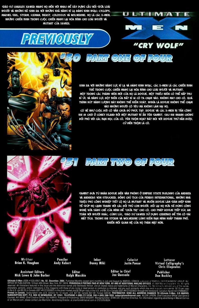 Ultimate X - men chap 52