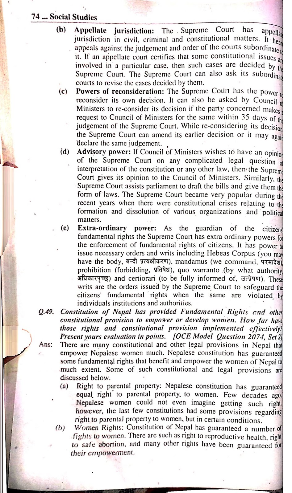 Social class 10 Haamro Notes