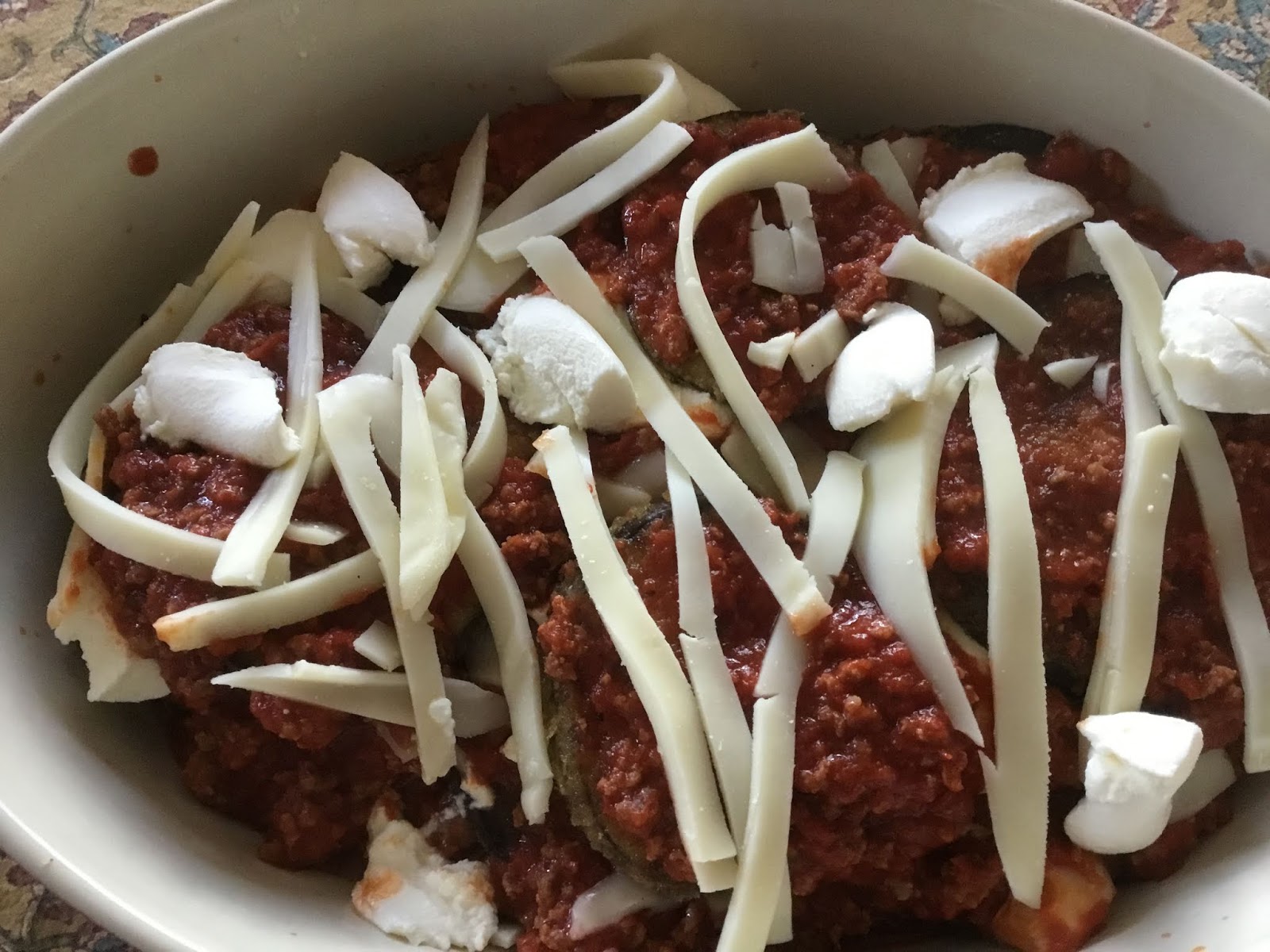 Home on my Range Eggplant Bolognese Bake
