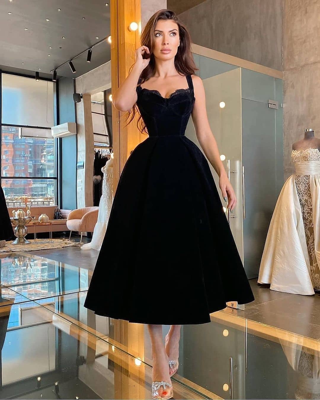 10 perfect prom worthy black dresses by Drenusha Xharra. Melody Jacob
