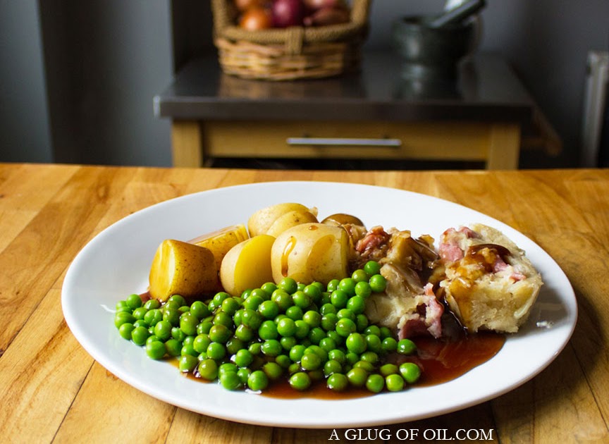 Bacon and Onion Roly Poly Pudding A Glug of Oil