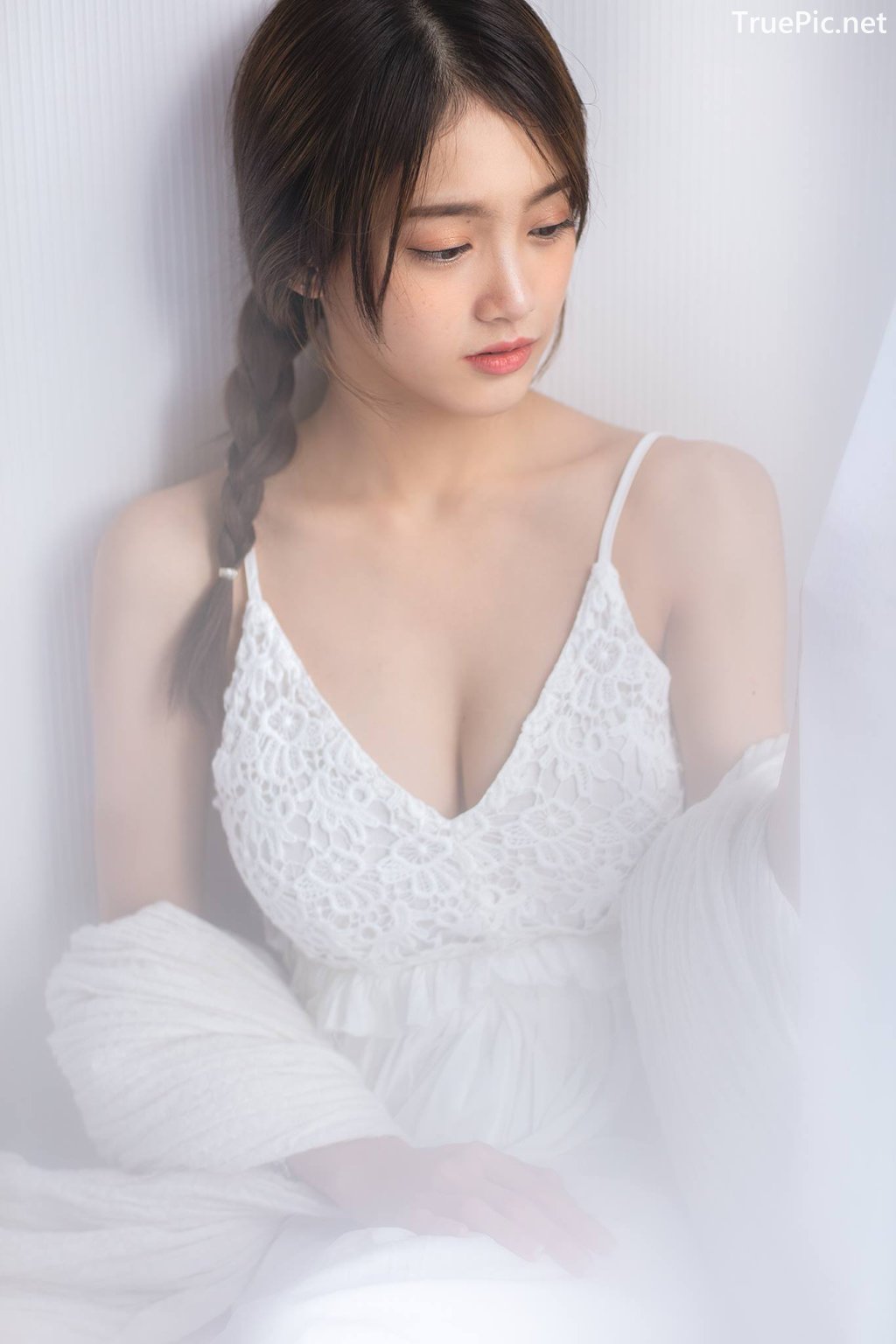 Image Thailand Model - Pimploy Chitranapawong - Beautiful In White - TruePic.net - Picture-15