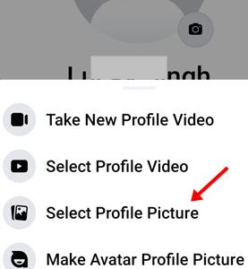 Click select profile picture