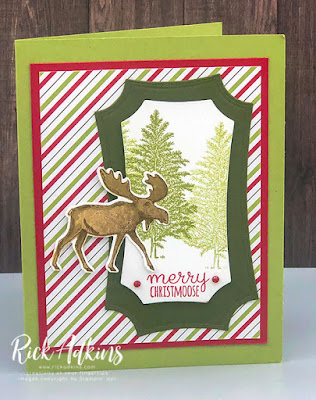 Rick Adkins, Independent Stampin' Up! Demonstrator - Merry Christmoose Card Featuring the Merry Moose Bundle Click to learn more