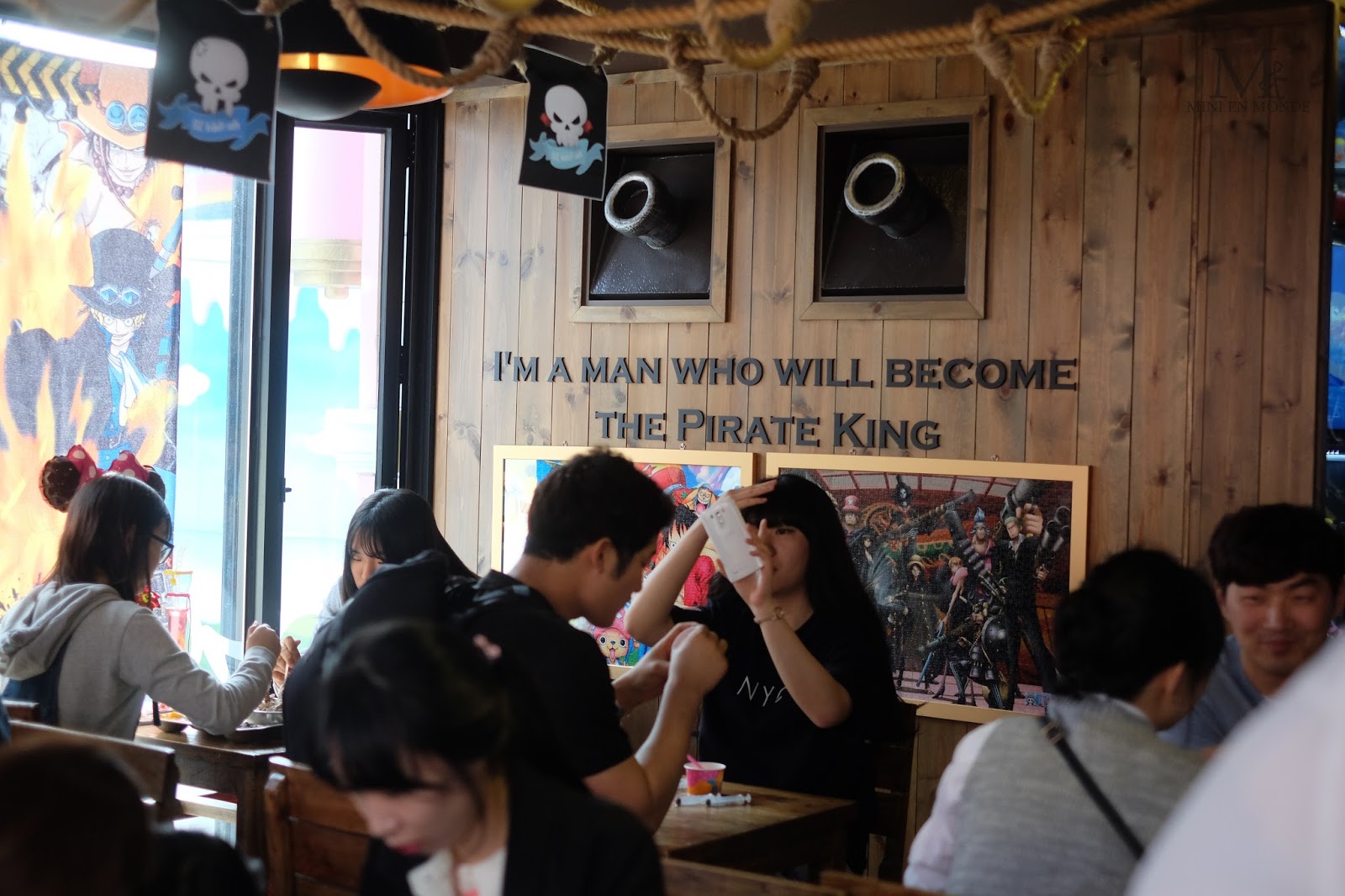 Made it to the One Piece cafe in Seoul! It was playing the opening and  ending themes on repeat. : r/OnePiece