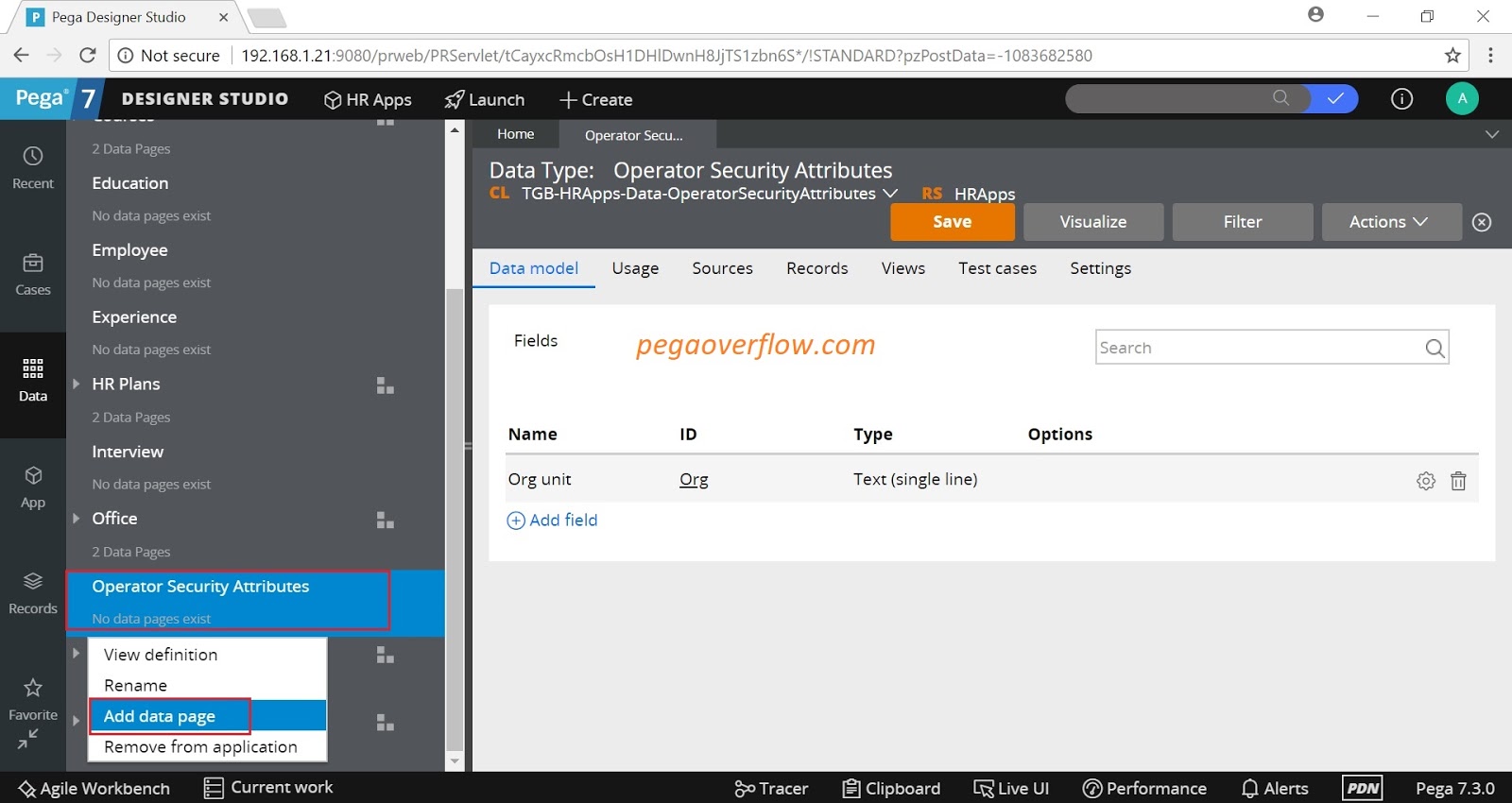 Pega Over Flow Attribute Based Access Control (ABAC)
