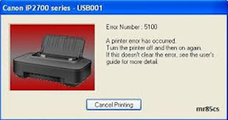 Error 5100 Printer Canon iP2770