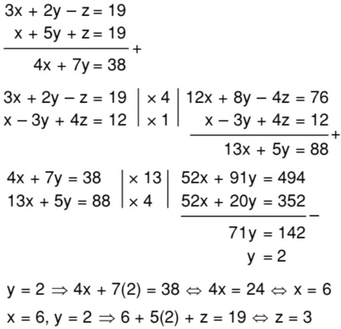 Contoh Soal Persamaan Linear Tiga Variabel