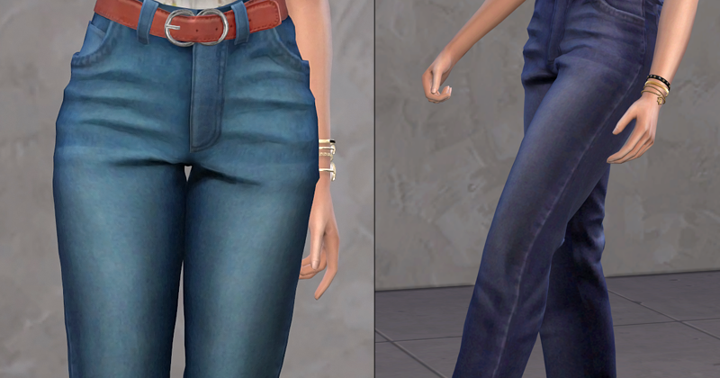 Belted Mom Jeans (Available on TSR on Jan 30)