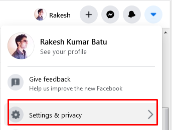 Facebook Accoun settings & privacy