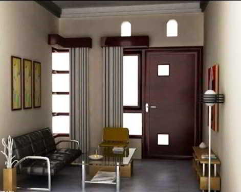 70 contoh  desain ruang  tamu  kecil minimalis sederhana  modern