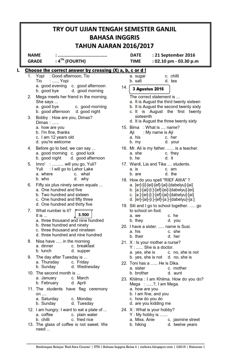 soal uts essay bahasa inggris smk kelas xii semester 1