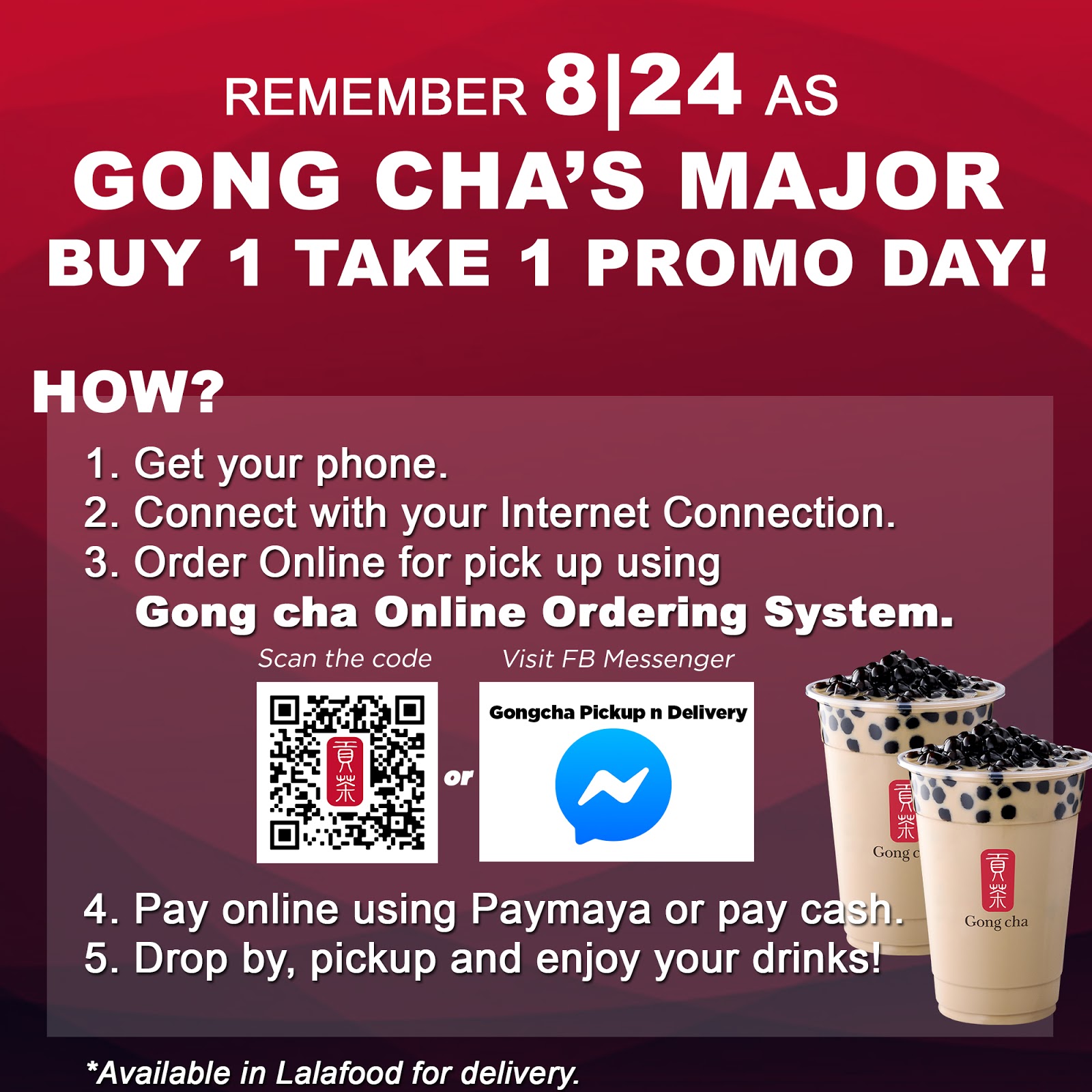 Manila Shopper Gong cha Buy1 Get1 Promo Aug 24 2020