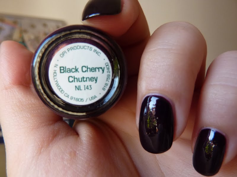 OPI Nail Lacquer in "Black Cherry Chutney" - wide 8