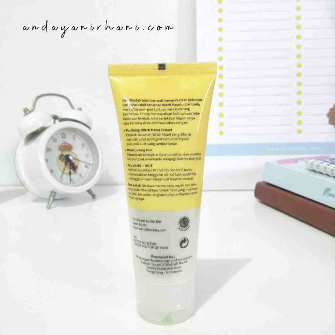 [Review] Wardah Purifying Moisturizer Gel Witch Hazel Andayani Rhani