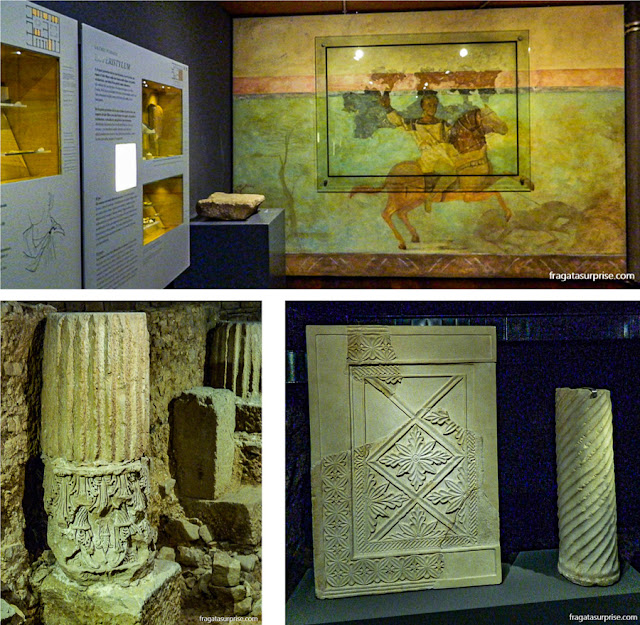 Vestígios de Barcino, a Barcelona Romana, no Museu de História de Barcelona