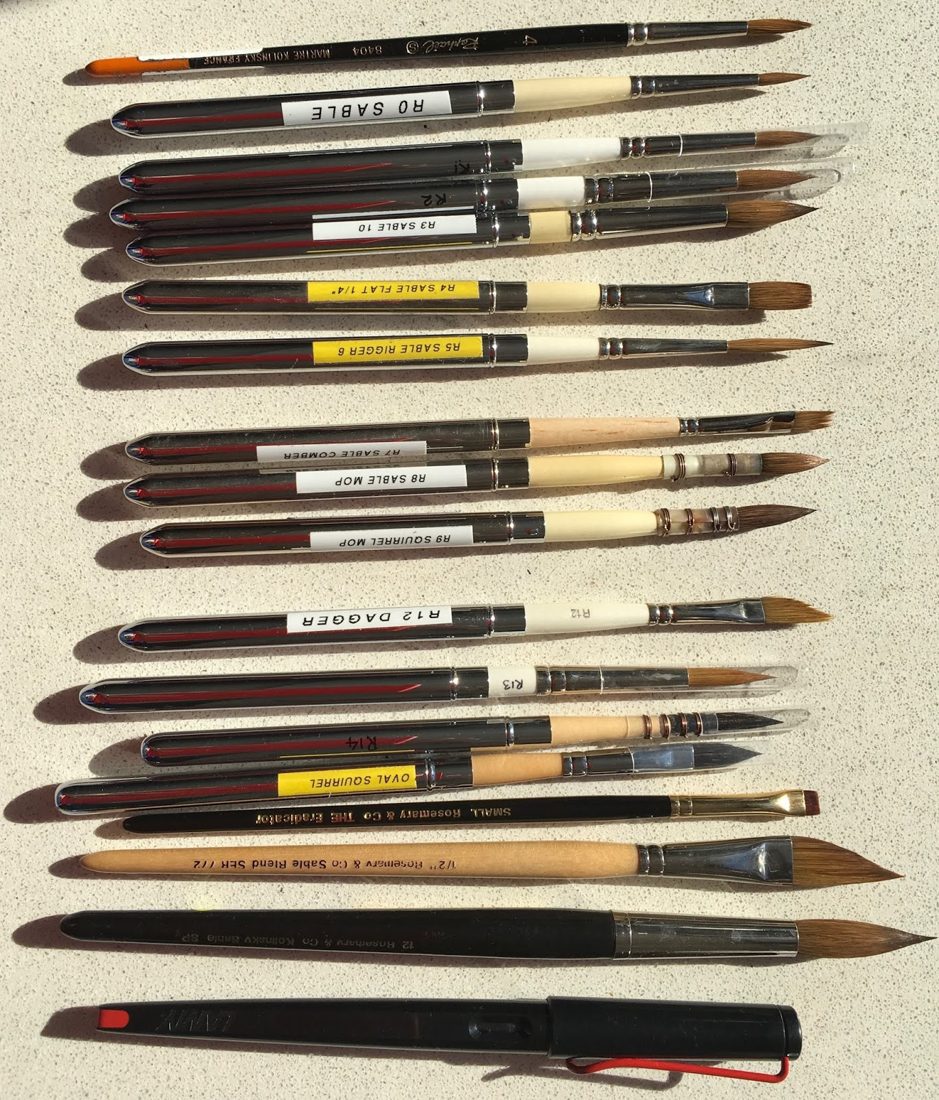 Jane Blundell Artist Rosemary and Co Brushes