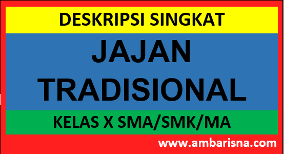 Deskripsi Singkat Panganan Tradhisional Jawa