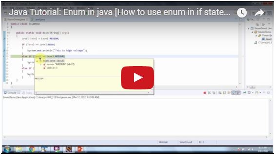JAVA EE: Java Tutorial: Enum in java [How to use enum in if statement ...