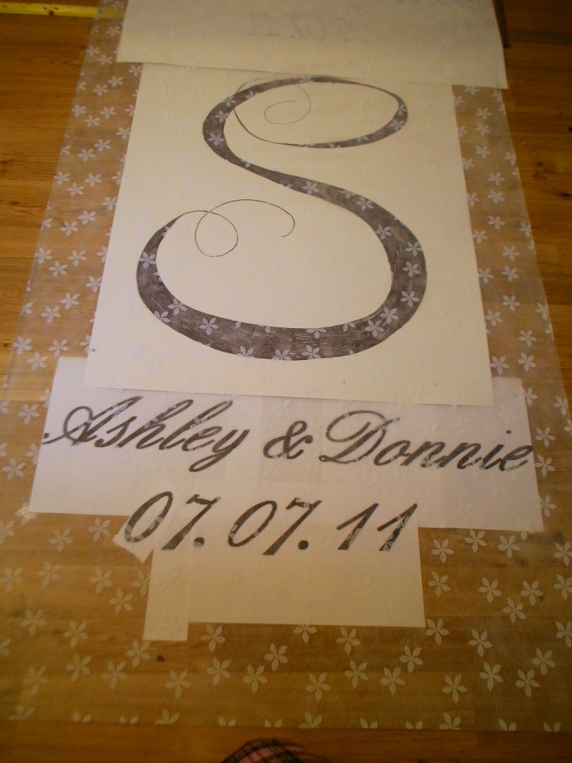 The Hillbilly Princess Diaries DIY aisle runner Instructions!