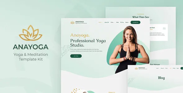 Yoga Teacher & Studio Elementor Template Kit