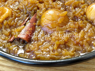 Arroz Con Castañas Y Miel De Caña
