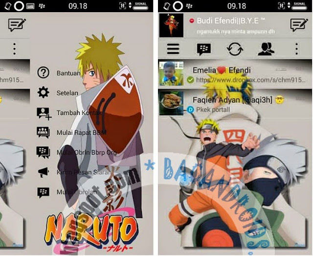 Download BBM MOD Naruto Apk Seputar Android