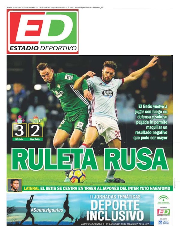 Betis, Estadio Deportivo: "Ruleta rusa"