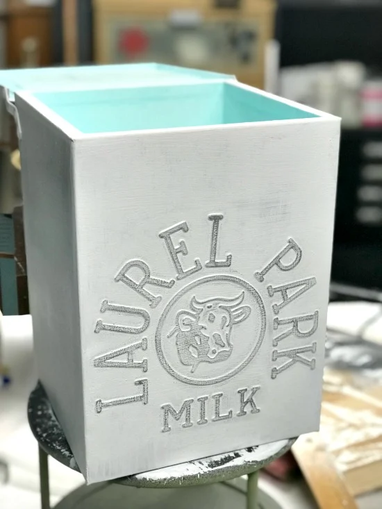 DIY Vintage Milk Box Storage Solution 