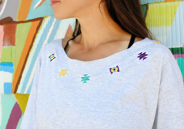 DIY: Embroidery on T-Shirts