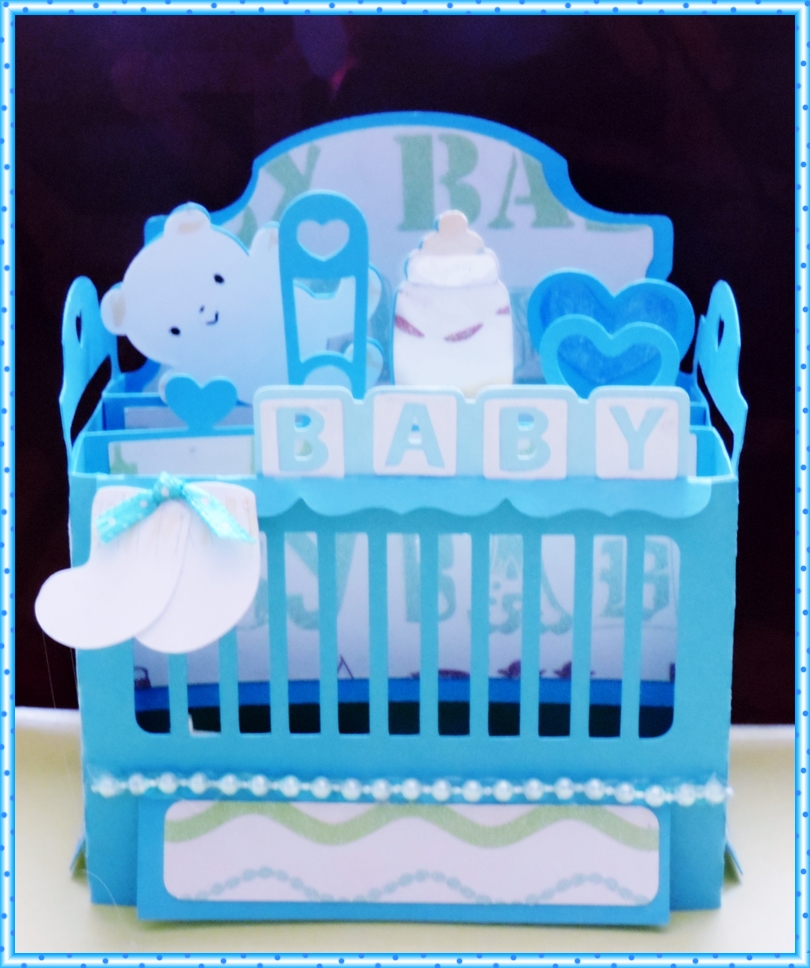 SCRAPCUTS by JUDY BABY CRIB & GOLF CART BOX CARDS