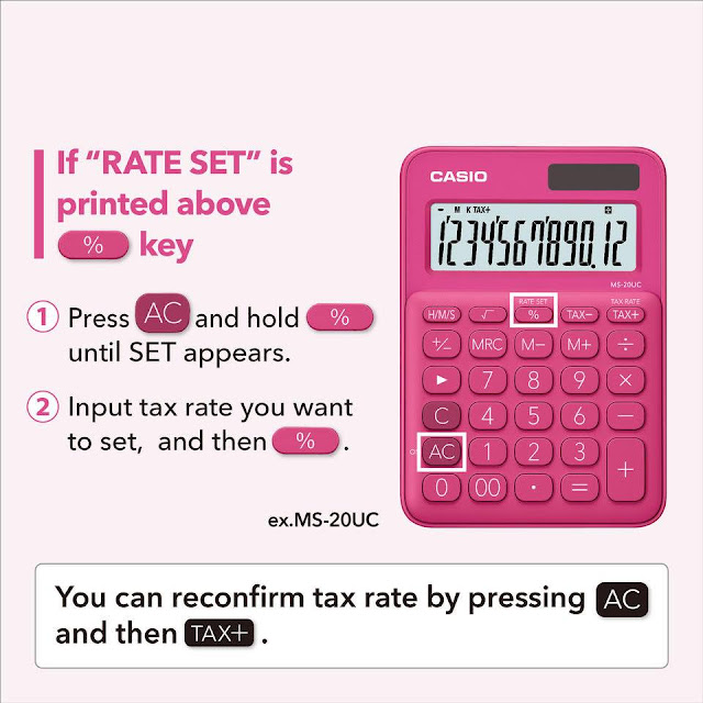 casio my style colorful calculator