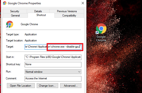 Công tắc dòng lệnh của Chrome