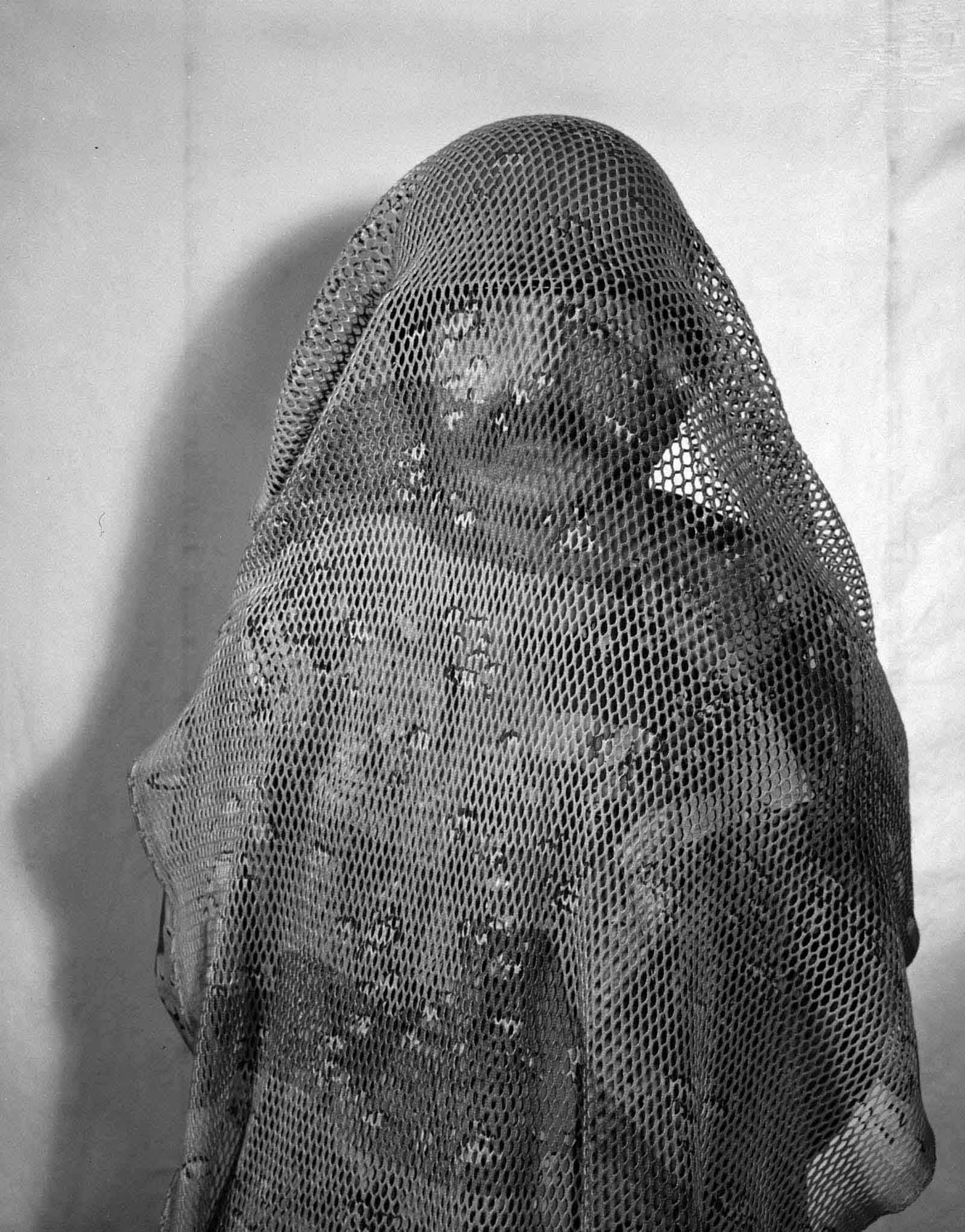 Head netting for desert camouflage, 1973.
