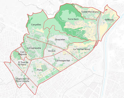 GENER. La nova divisió territorial de Barcelona crea el districte de Nou Barris