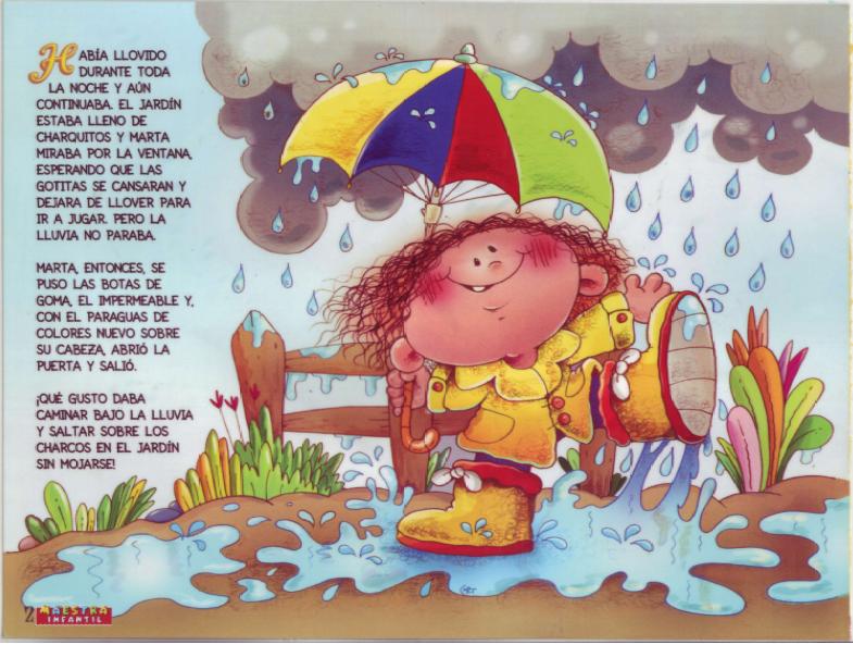 " APORTES EDUCACIÓN BÁSICA ": Cuento: Contando Bajo la lluvia