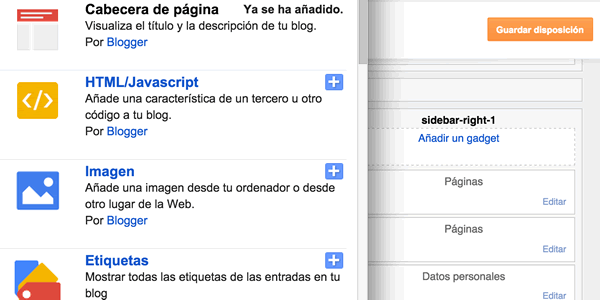Hacer menú desplegable en blogger
