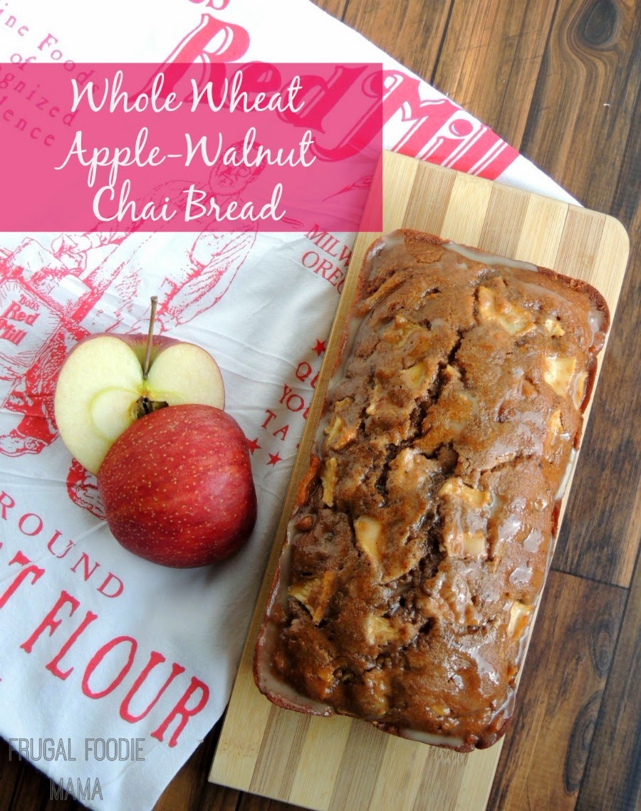 This moist and delicious Whole Wheat Apple-Walnut Chai Bread is packed full of the good stuff like apples, walnuts, whole grains, and chai spices for a fall/holiday kick.