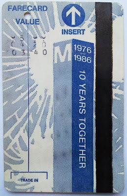 10 Year Anniversary DC Metro Fare Card