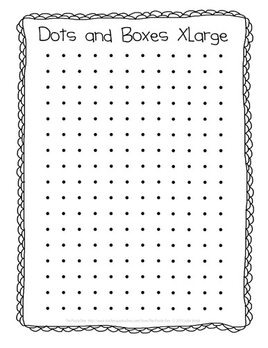 The Puzzle Den Dots And Boxes Freebie The Puzzle Den Dots And Boxes Freebie