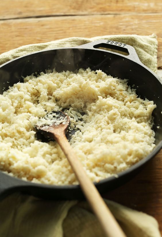 How to Make Cauliflower Rice #vegan #glutenfree #healthy #recipe