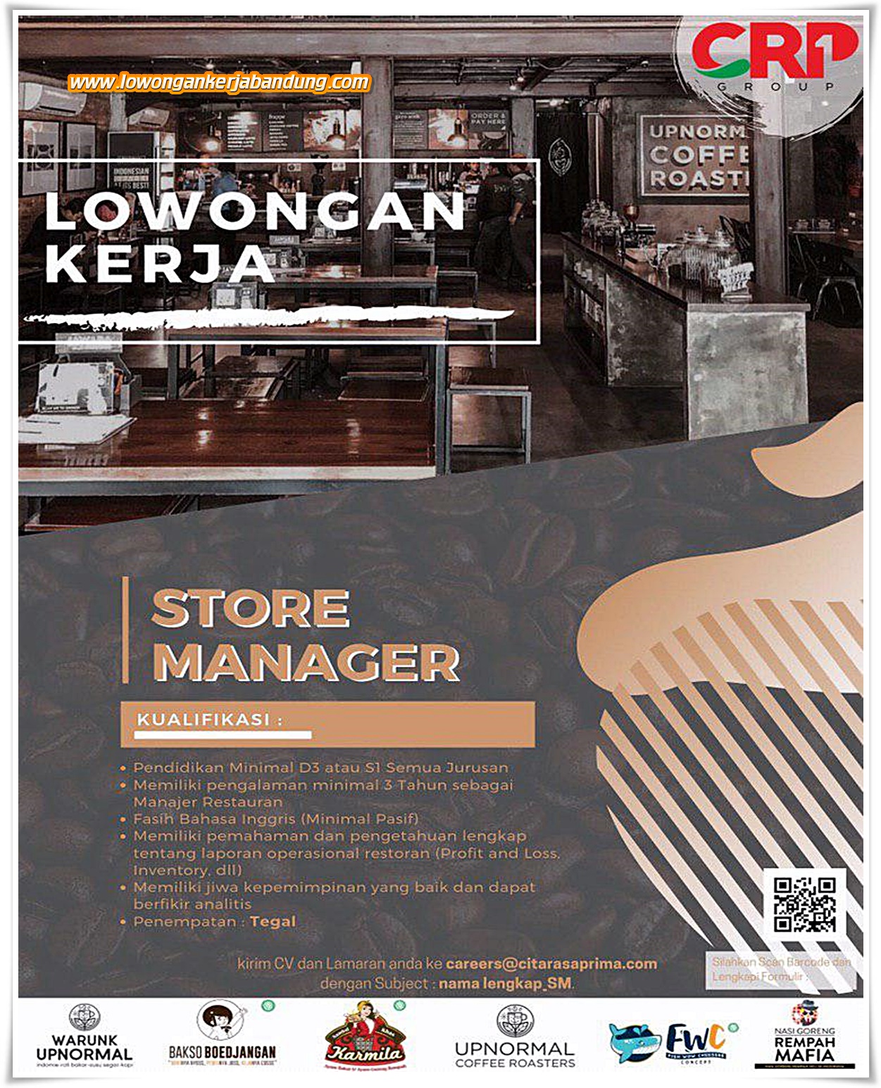 Lowongan Kerja Store Manager CRP Group Bandung - Loker Bandung Hari Ini