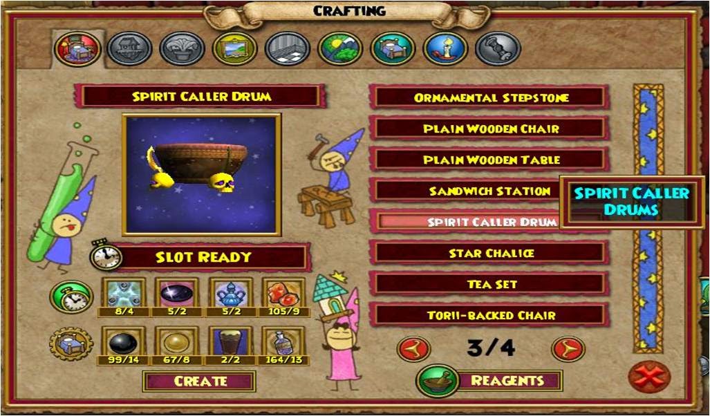 Wizard101 Crafting Slots Wizard101 Crafting Slots