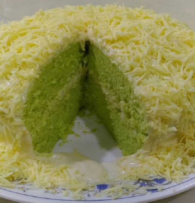 Resepi Kek Pandan Cheese Leleh  Resepi Mudah
